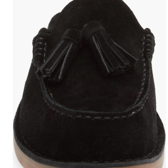 Jeffrey Campbell Tassel Mule Black Soft Suede NEW no box - Picture 2 of 10